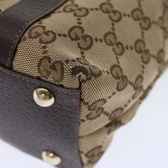 GUCCI GG Canvas Hand Bag Beige 141471 Auth ep3861 - Picture 11 of 16